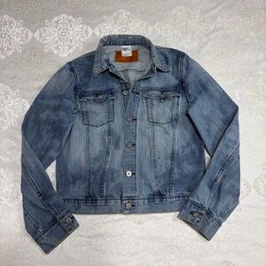 H&M Denim Jean Jacket Light Acid Wash Size Small